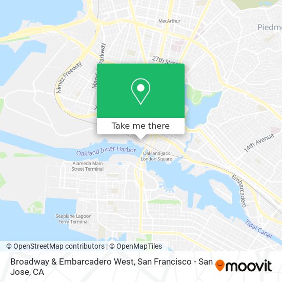 Broadway & Embarcadero West map