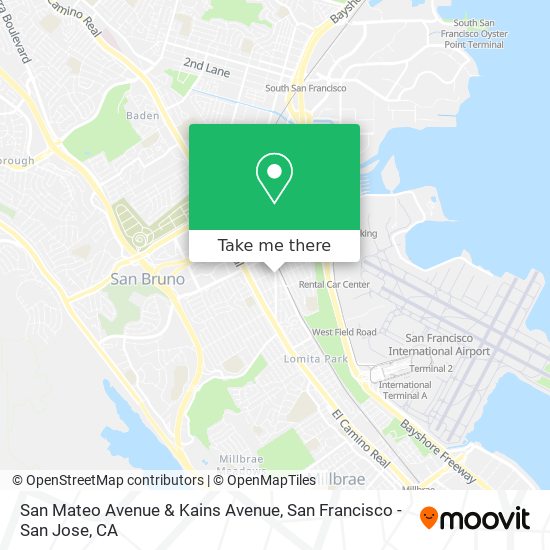 Mapa de San Mateo Avenue & Kains Avenue