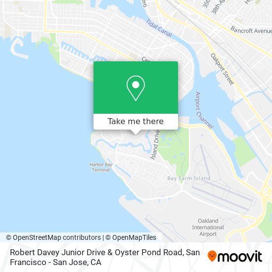 Mapa de Robert Davey Junior Drive & Oyster Pond Road
