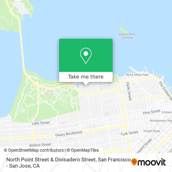 North Point Street & Divisadero Street map