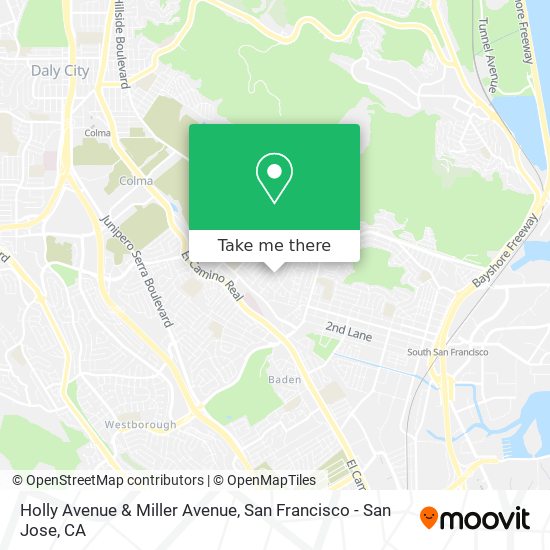 Mapa de Holly Avenue & Miller Avenue