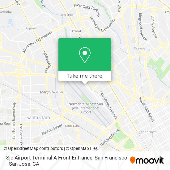 Sjc Airport Terminal A Front Entrance map