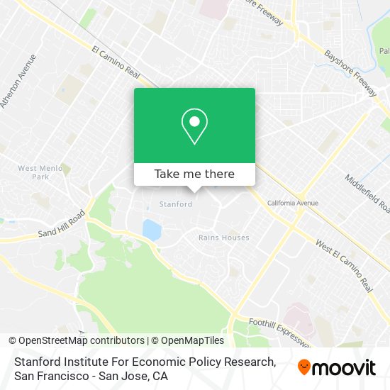 Stanford Institute For Economic Policy Research map