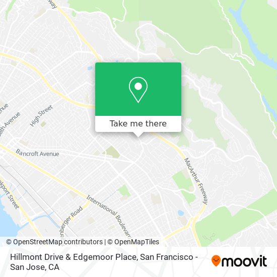 Mapa de Hillmont Drive & Edgemoor Place