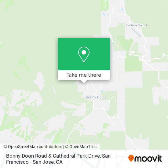Mapa de Bonny Doon Road & Cathedral Park Drive