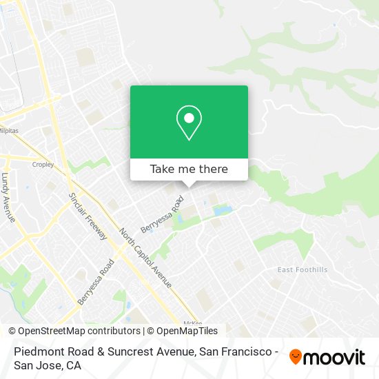 Mapa de Piedmont Road & Suncrest Avenue
