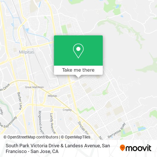 Mapa de South Park Victoria Drive & Landess Avenue