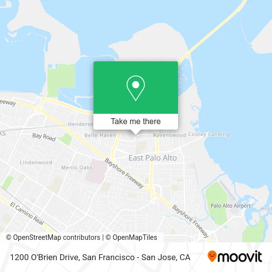 1200 O'Brien Drive map