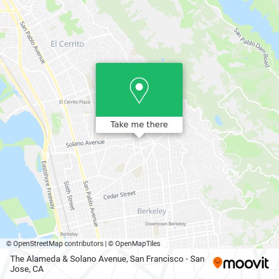 Mapa de The Alameda & Solano Avenue