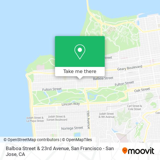 Mapa de Balboa Street & 23rd Avenue