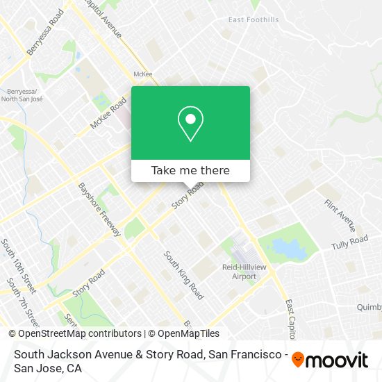 South Jackson Avenue & Story Road map