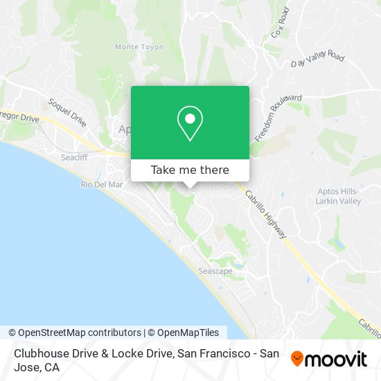 Mapa de Clubhouse Drive & Locke Drive
