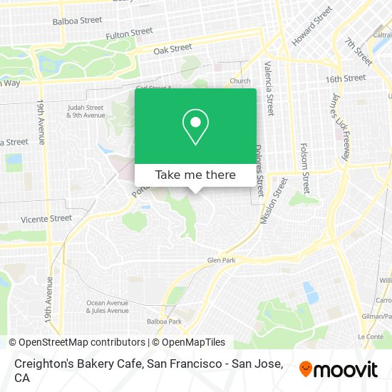 Creighton's Bakery Cafe map