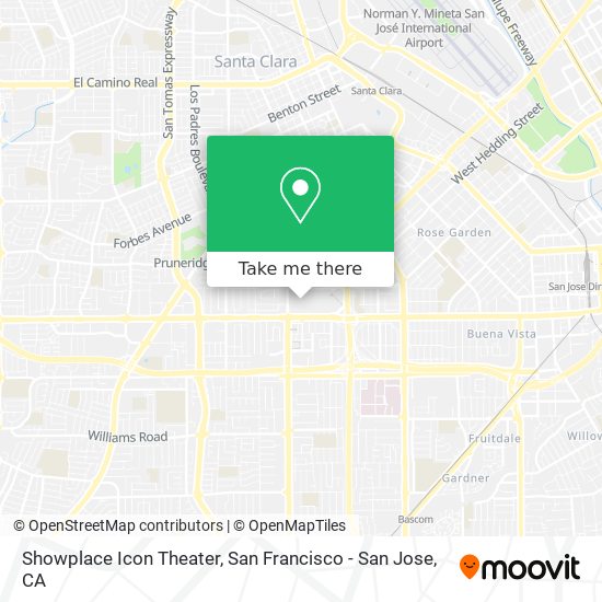 Showplace Icon Theater map