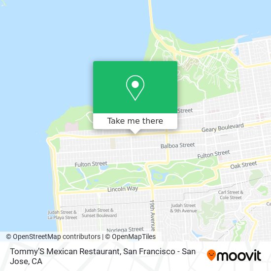 Mapa de Tommy’S Mexican Restaurant