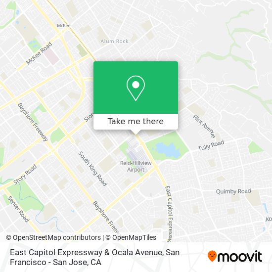 East Capitol Expressway & Ocala Avenue map