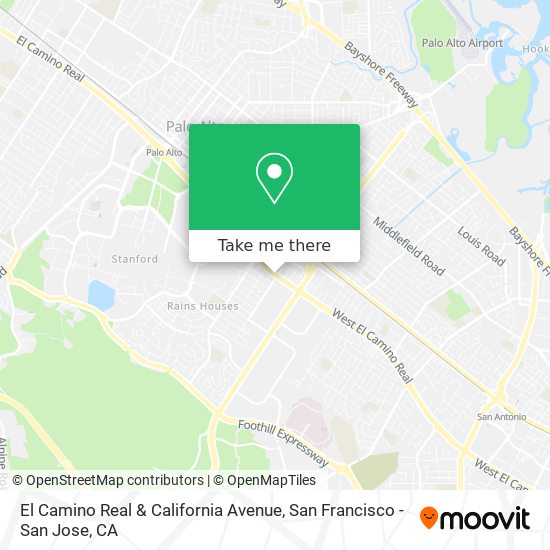 Mapa de El Camino Real & California Avenue