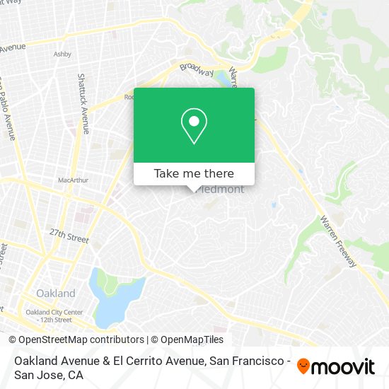 Mapa de Oakland Avenue & El Cerrito Avenue