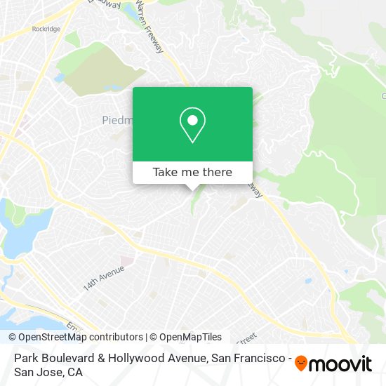 Park Boulevard & Hollywood Avenue map