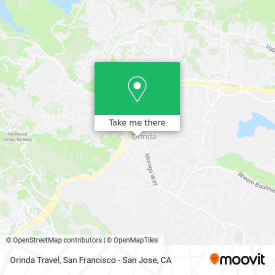 Mapa de Orinda Travel