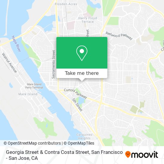 Georgia Street & Contra Costa Street map