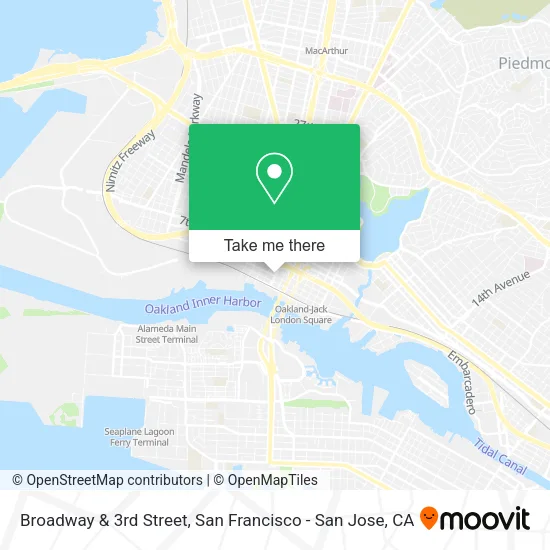 Broadway & 3rd Street map