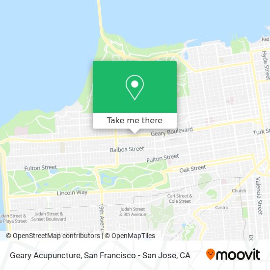 Geary Acupuncture map