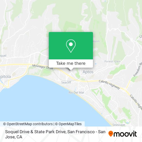 Soquel Drive & State Park Drive map
