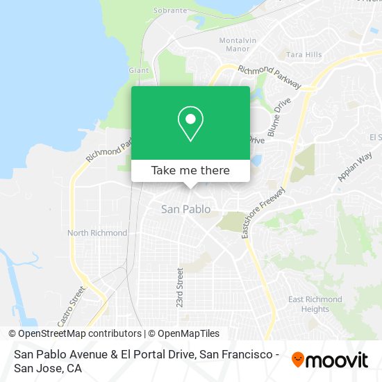 San Pablo Avenue & El Portal Drive map