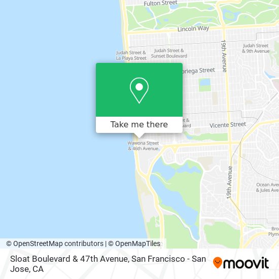 Sloat Boulevard & 47th Avenue map