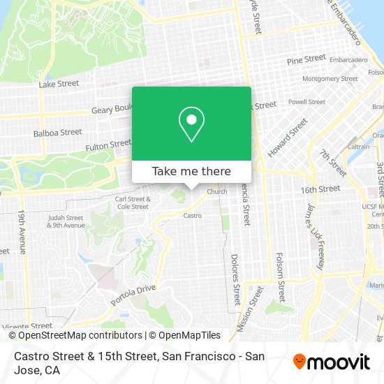 Mapa de Castro Street & 15th Street