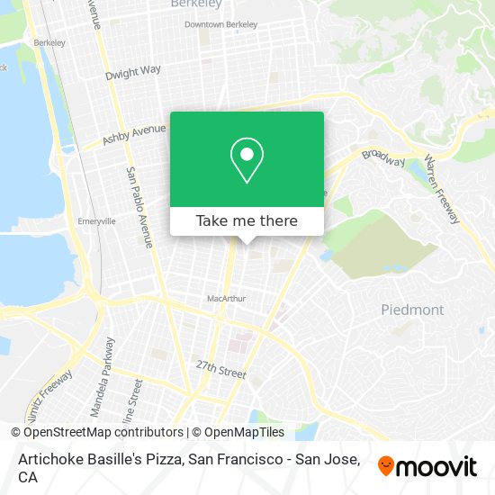 Mapa de Artichoke Basille's Pizza