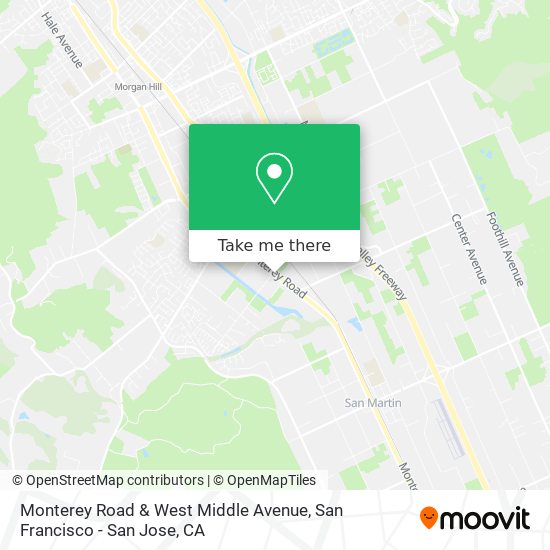Mapa de Monterey Road & West Middle Avenue
