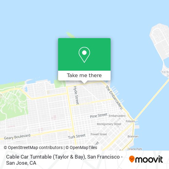 Cable Car Turntable (Taylor & Bay) map