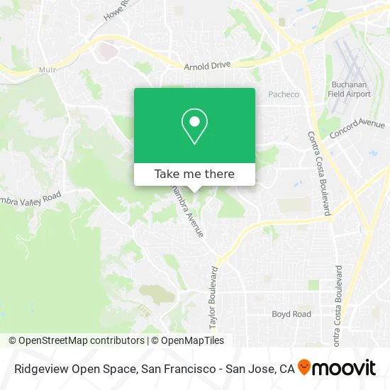 Ridgeview Open Space map