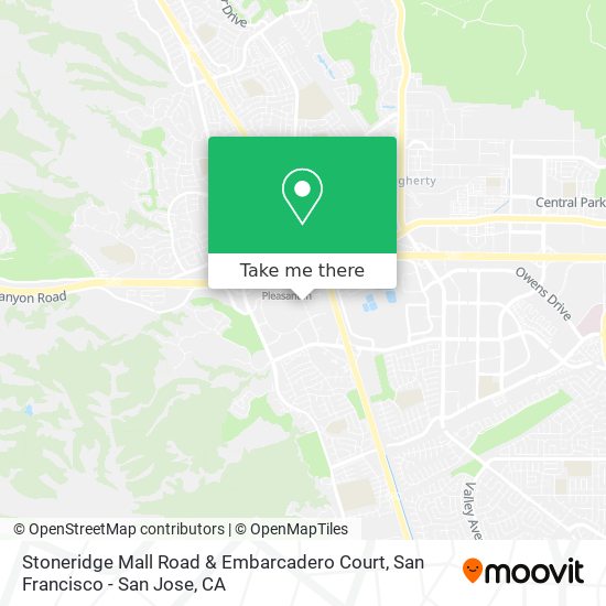 Mapa de Stoneridge Mall Road & Embarcadero Court