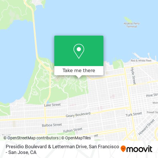 Mapa de Presidio Boulevard & Letterman Drive