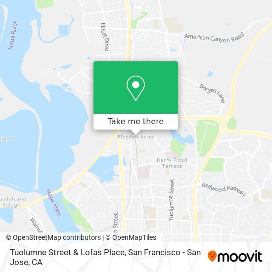 Mapa de Tuolumne Street & Lofas Place