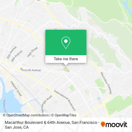 Mapa de Macarthur Boulevard & 64th Avenue