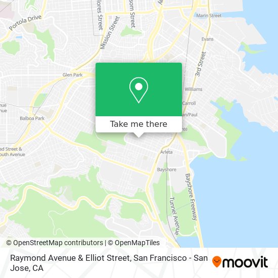 Mapa de Raymond Avenue & Elliot Street