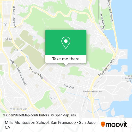 Mills Montessori School map