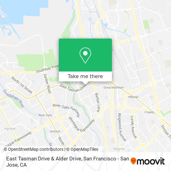 East Tasman Drive & Alder Drive map