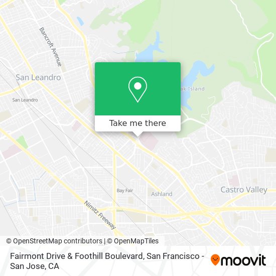 Mapa de Fairmont Drive & Foothill Boulevard