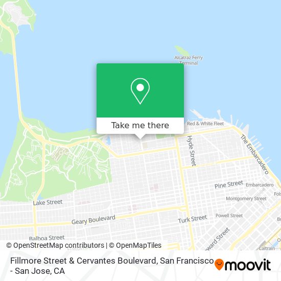 Mapa de Fillmore Street & Cervantes Boulevard