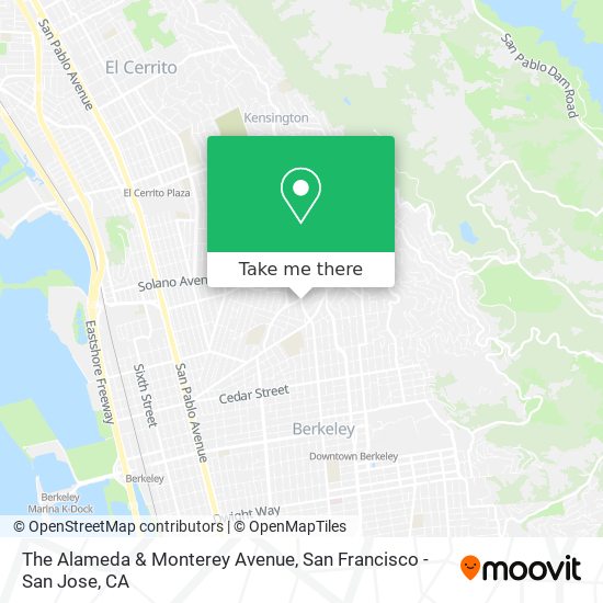 Mapa de The Alameda & Monterey Avenue