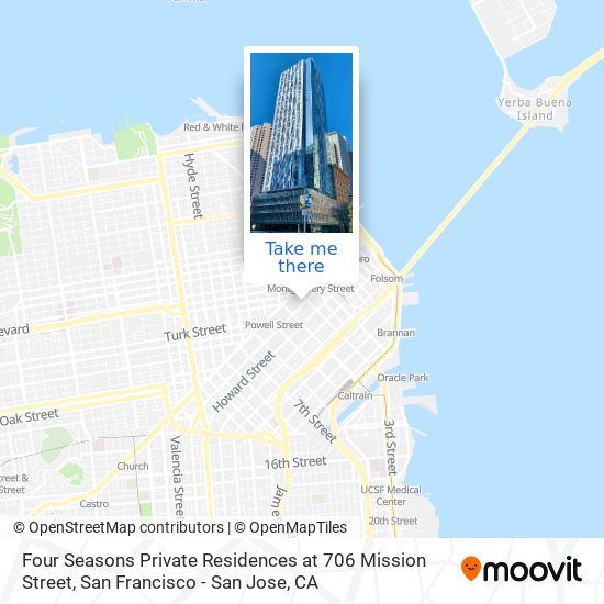 Four Seasons Private Residences at 706 Mission Street map