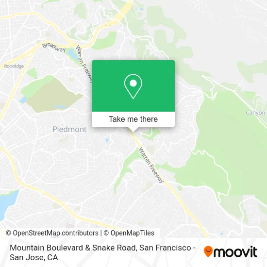 Mapa de Mountain Boulevard & Snake Road