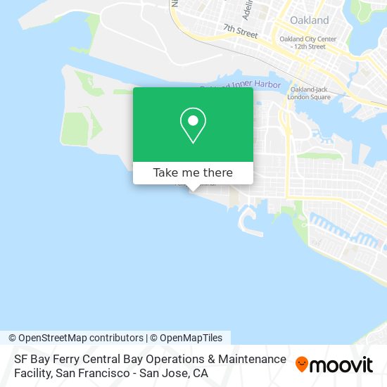SF Bay Ferry Central Bay Operations & Maintenance Facility map