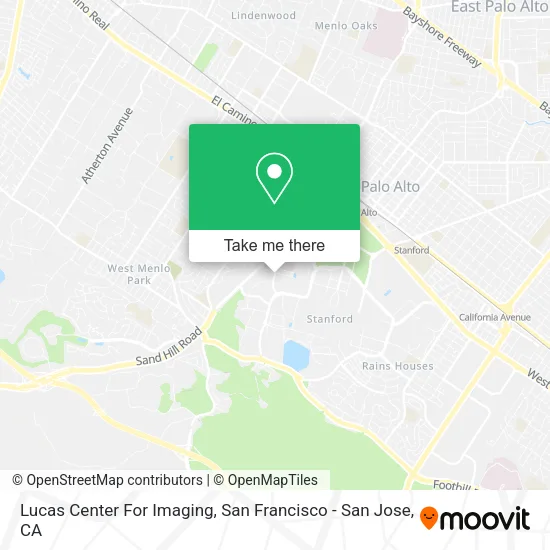 Lucas Center For Imaging map