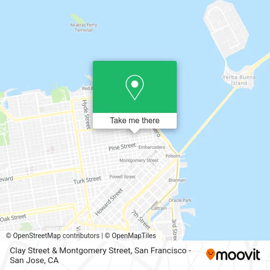 Clay Street & Montgomery Street map
